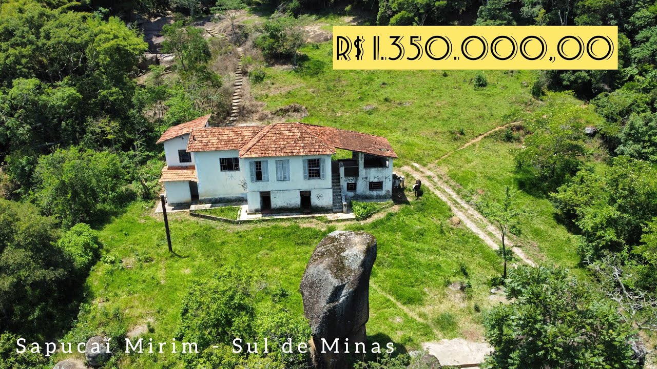 🏡Casarão Histórico + Cachoeira em Sapucaí Mirim - Sul de Minas (VENDIDO)