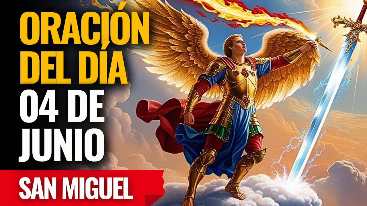 ¡San Miguel ya está peleando por ti, su espada brilla sobre tu vida! Reza ahora