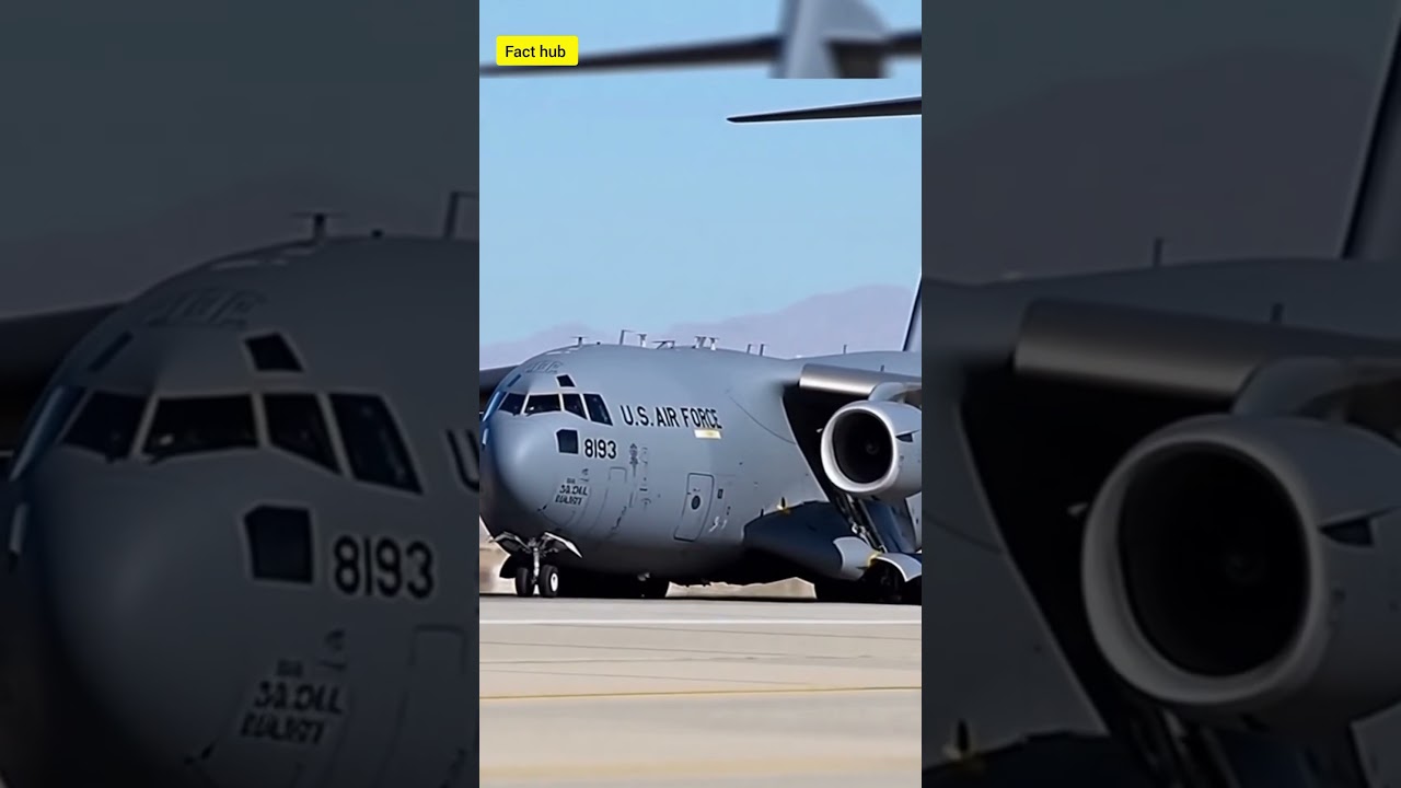 C-17 Globemaster III Crosswind Landing Incident #aircraft #iafplane #automobile #airplane #military