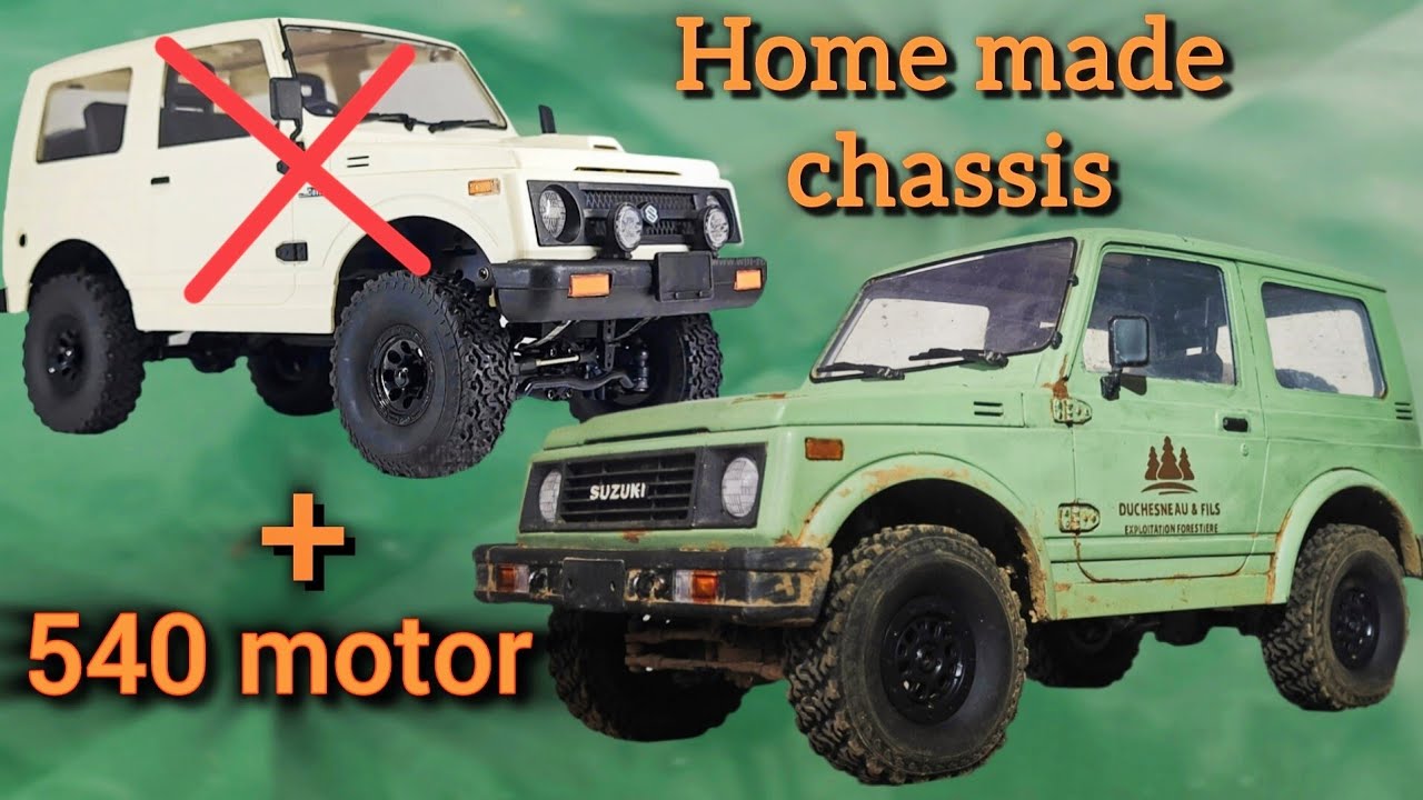 WPL C74 Extreme Upgrade: Home-Made Metal Chassis + 540 Motor Swap