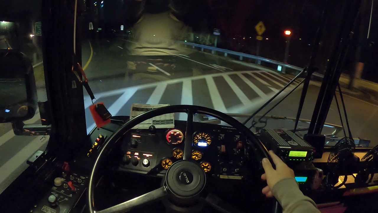 POV Night Bus Drive: 2019 29' Gillig Advantage Diesel