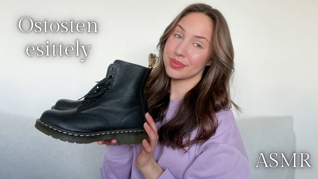 ASMR SUOMI - Ostosten esittely 💛🛍️ (shopping haul, close up whispering & tapping)