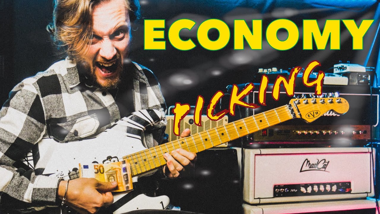 ECONOMY PICKING - 5 Lick MORIGERATI per avvicinarti a questa tecnica! (Downward Pickslanting)