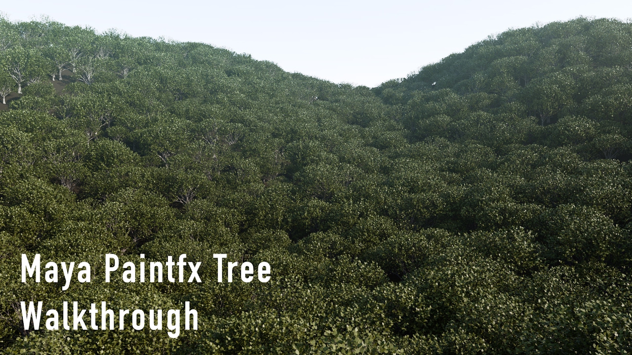 Maya: Paintfx Tree Walkthrough
