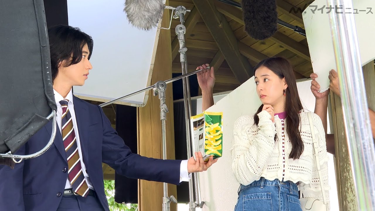 山崎賢人、新木優子の思わせぶりな言葉に翻弄される！ポテチをかじる音にも注目「湖池屋プライドポテト」新CM＆メイキング公開