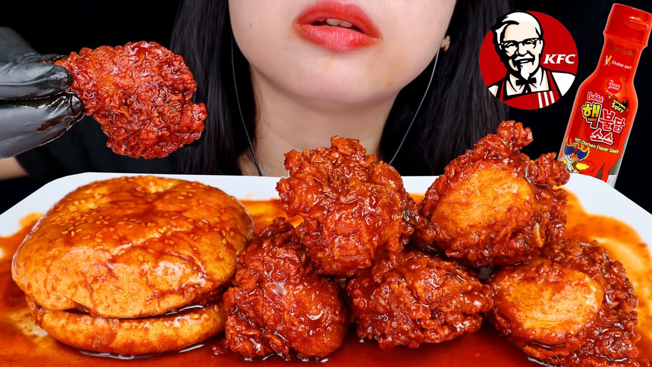 BUSET! BUKA PUASA PAKE KFC SAOS SAMYANG + BURGER SAMYANG NUCLEAR 🔥 ASMR INDONESIA
