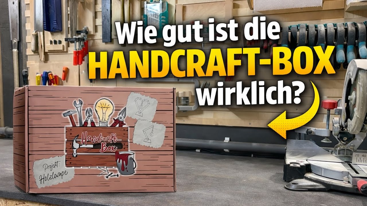 DIY Lampe selber bauen – Taugt die Handcraft-Box von @Tobis_Handcraft  was?