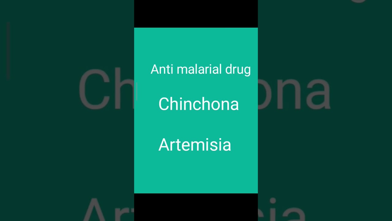 what is anti malarial drug