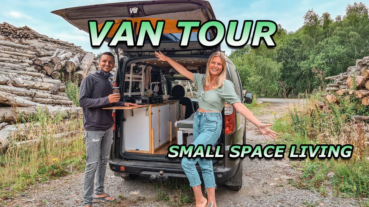 HOME MADE TINY VAN TOUR | FIAT DOBLO MICROCAMPER