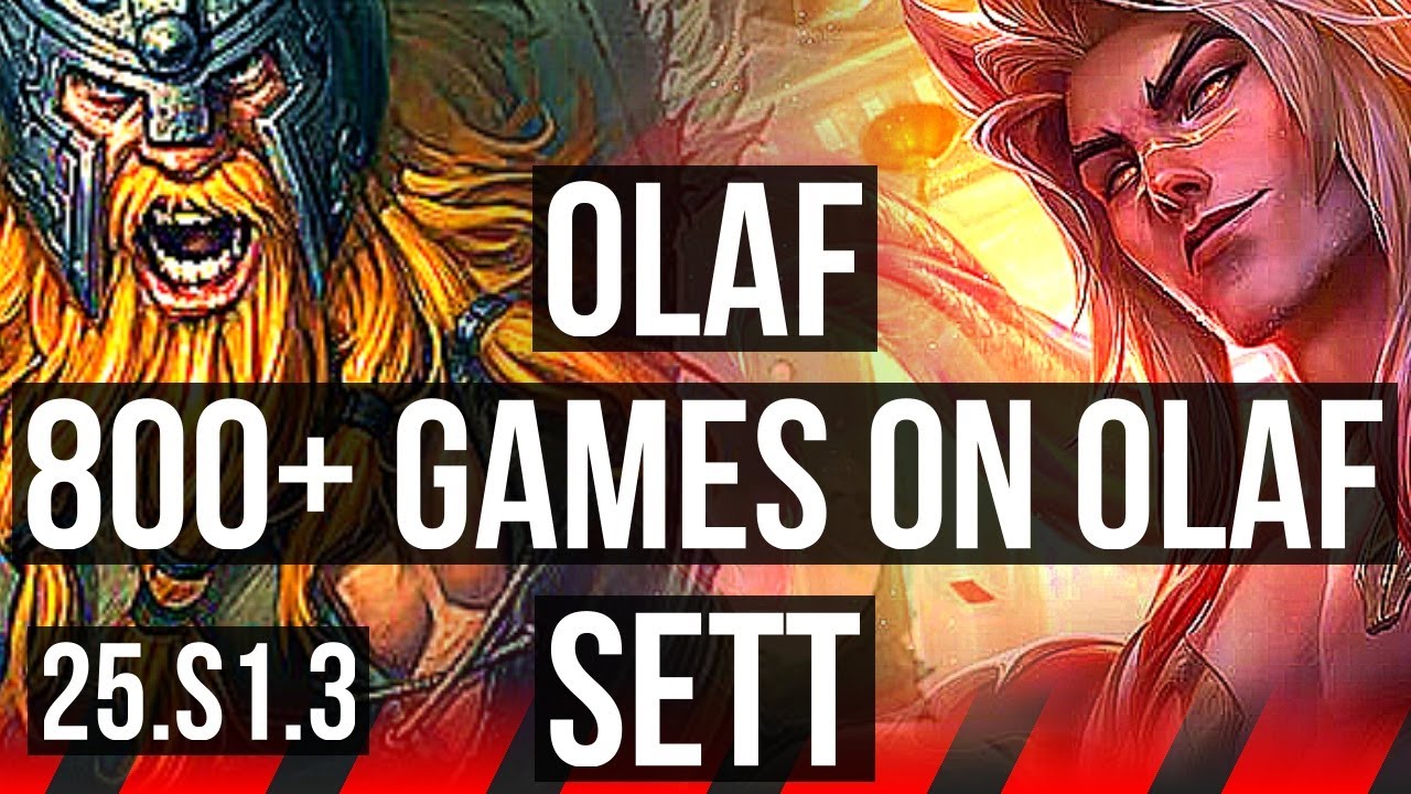 OLAF vs SETT (TOP) | 800+ games, Dominating | KR Master | 25.S1.3