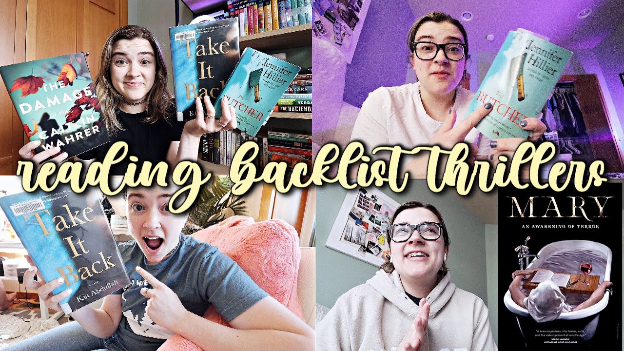 Reading backlist thrillers and a new horror book 🔪🫣 || Reading Vlog