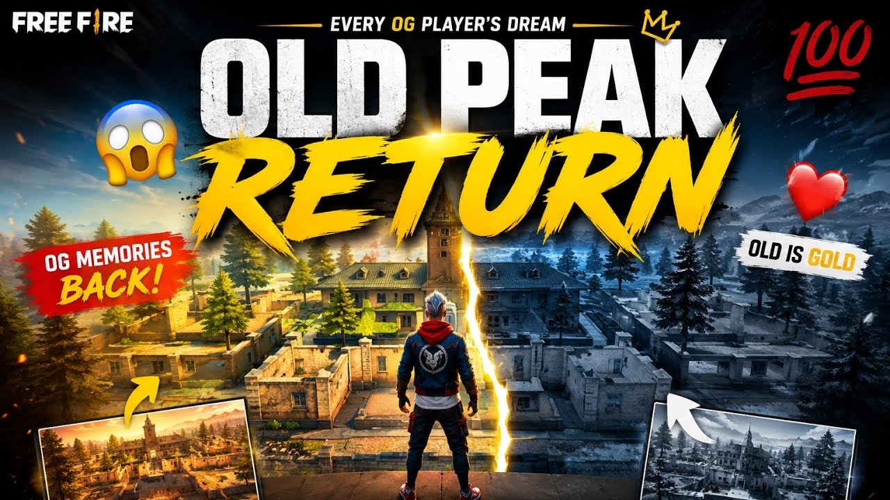 💯 OLD PEAK RETURN in Free Fire 😱🔥 | Every OG Player's Dream ❤️ | Old Is Gold 👑