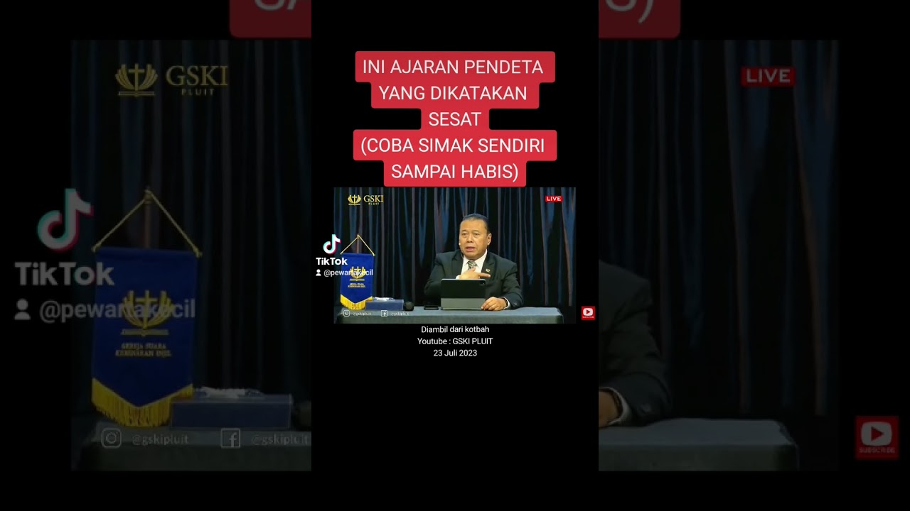 INI AJARAN Pdt ERAS YANG DIKATAKAN SESAT(COBA SIMAK SENDIRI SAMPAI HABIS) #erastussabdono