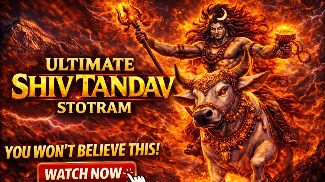 Shiv Tandav Stotram🔥| Most Powerful & Energetic | Har Har Mahadev 🔱