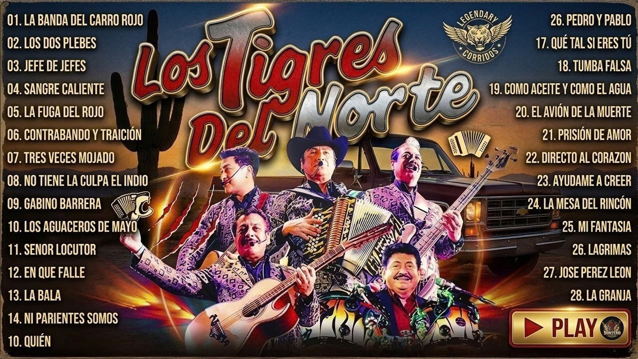 Los Tigres del Norte Puros Corridos Pesados 🔥 La Puerta Negra, Jefe de Jefes | Corridos Norteños Mix