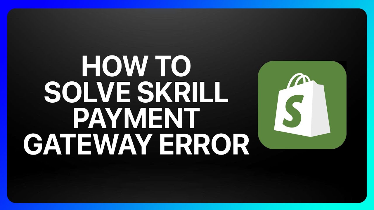 How To Solve Skrill Payment gateway Error Tutorial