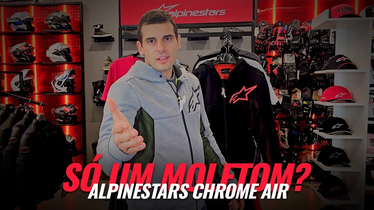 Moletom de Moto com Proteção de Verdade? CONHEÇA ALPINESTARS CHROME AIR