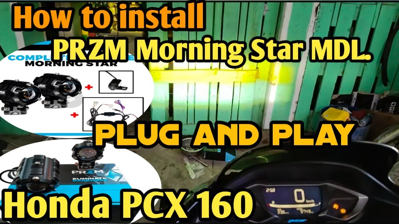 How to install PRZM Morning Star MDL Plug and play Honda PCX 160.