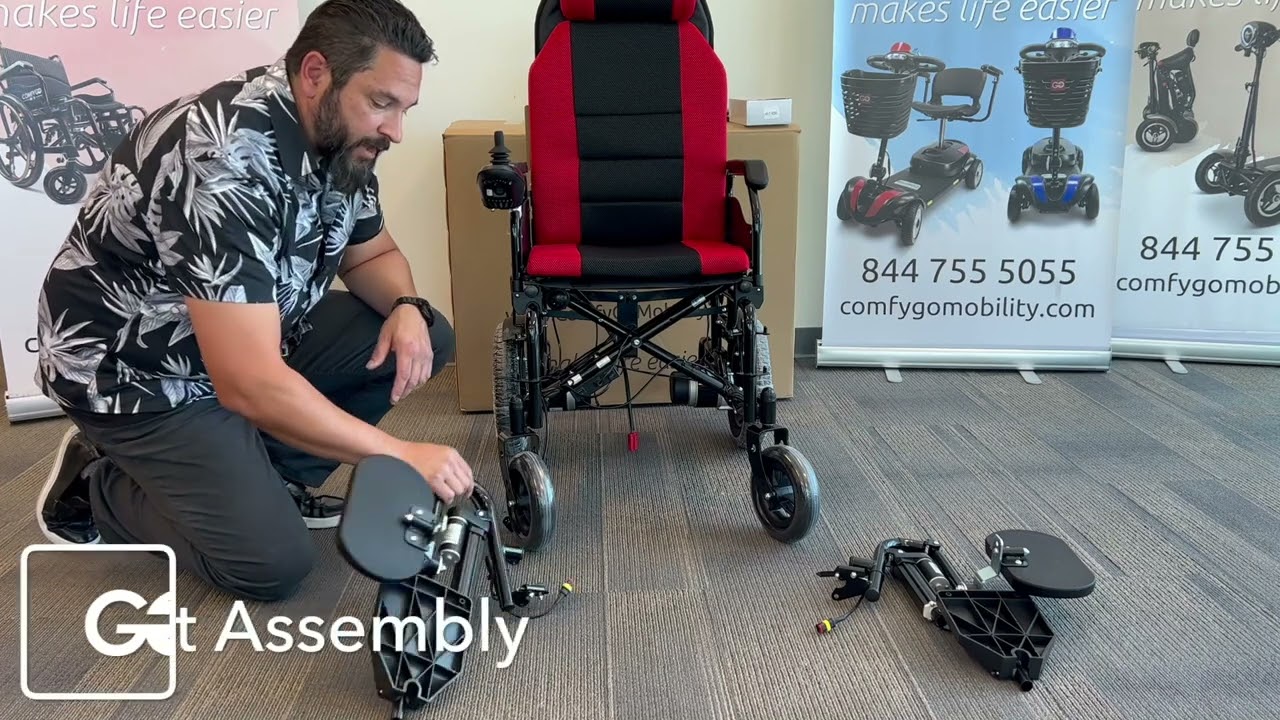 X-9 Electric Wheelchair with Automatic Recline Installation / Assembly