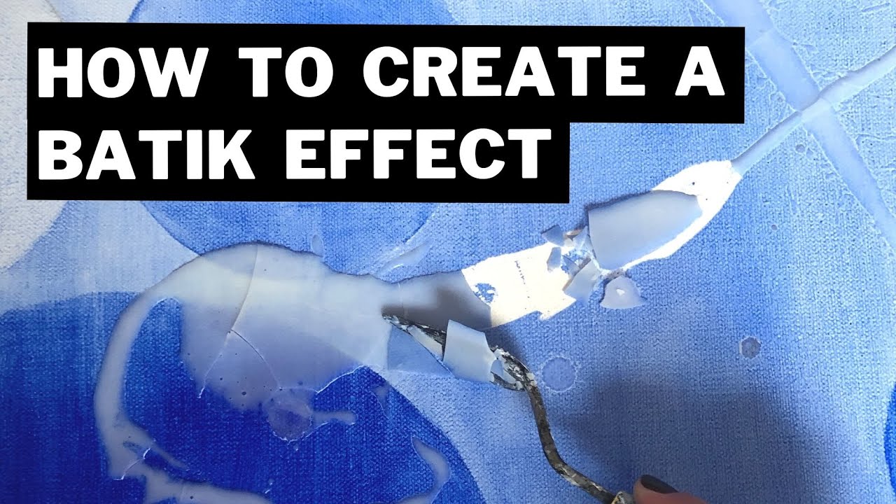 Oil Painting Tutorial - How to Create a Batik Effect #batik #oilpaintingtutorial