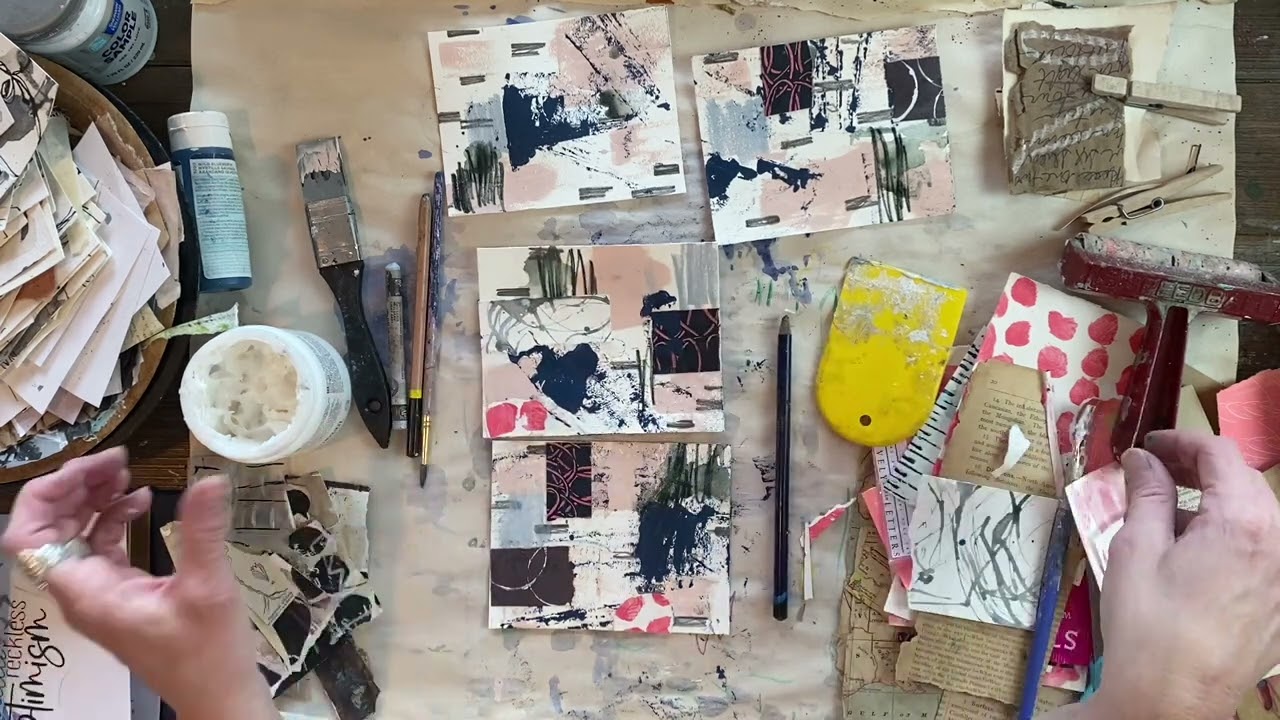LLL Abstract Mail Art Postcard
