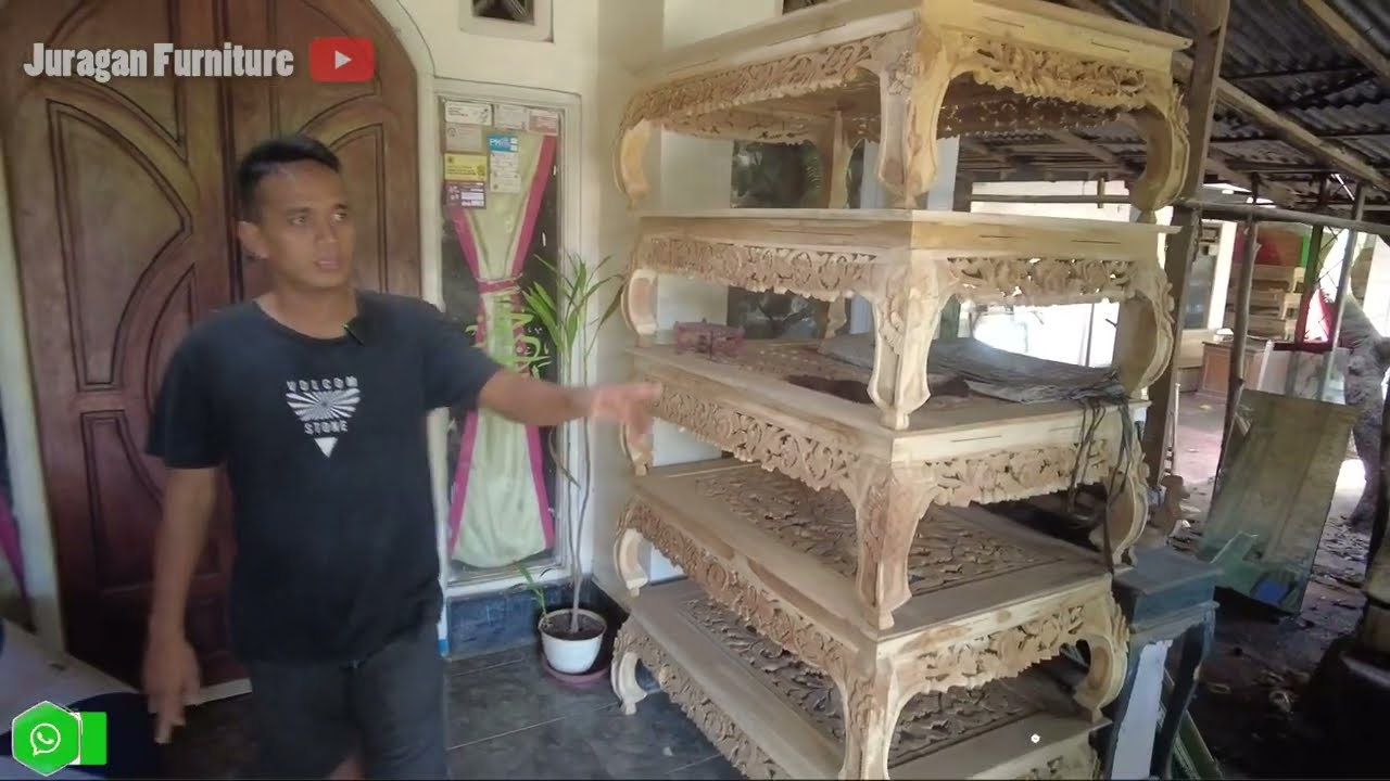 Meja ukir full kayu jati | Grosir meja ketapang Jepara