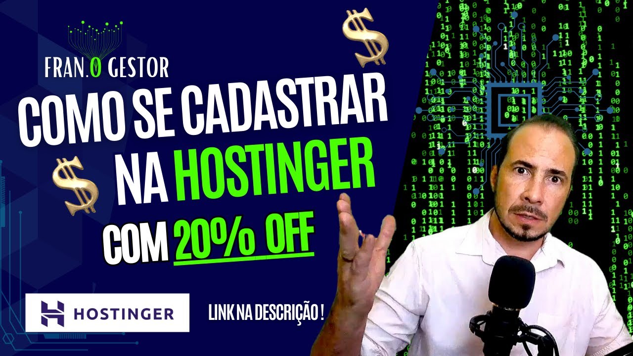 Cadastro ha Hostinger + Dominio + E mail