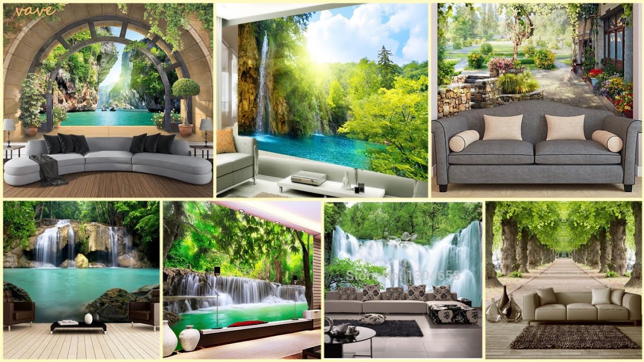 3D Nature Wallpaper for Wall / Wallpaper Designs For Living Room/ Wallpaper sticker/ Wallpaper/