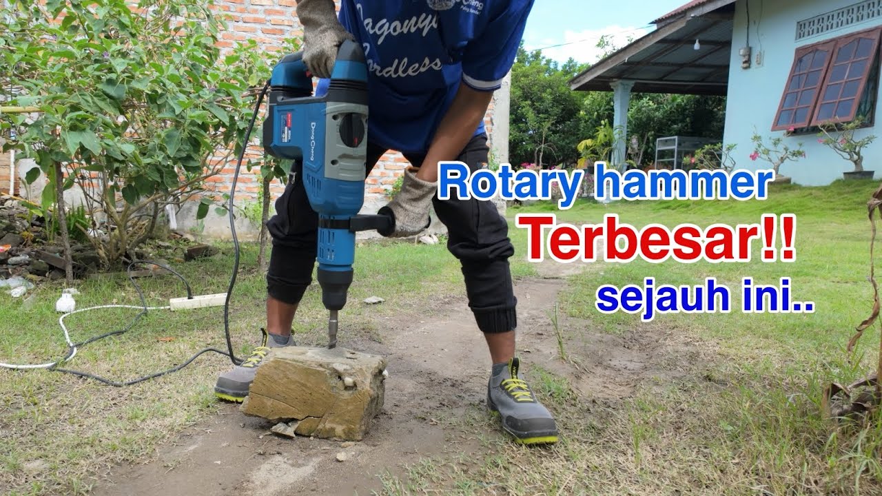 ini baru jumbo!! pukulannya bikin geleng-geleng.. - DONGCHENG DZC45 ELEKTRIK ROTARY HAMMER