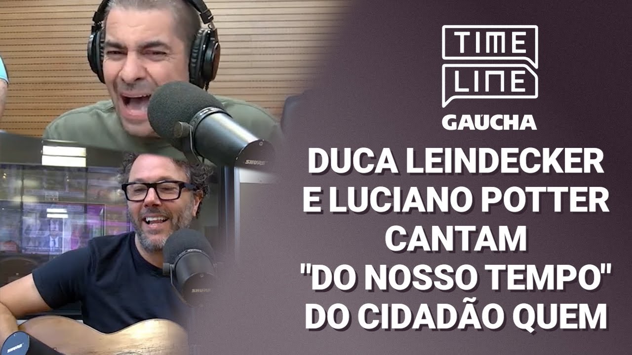 Duca Leindecker e Luciano Potter cantam 