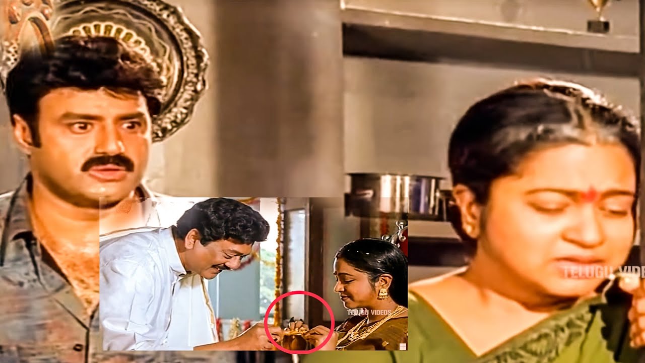 Nandamuri Balakrishna, Radhika Super Hit Movie Heart Touching Scene | @TeluguVideoZ