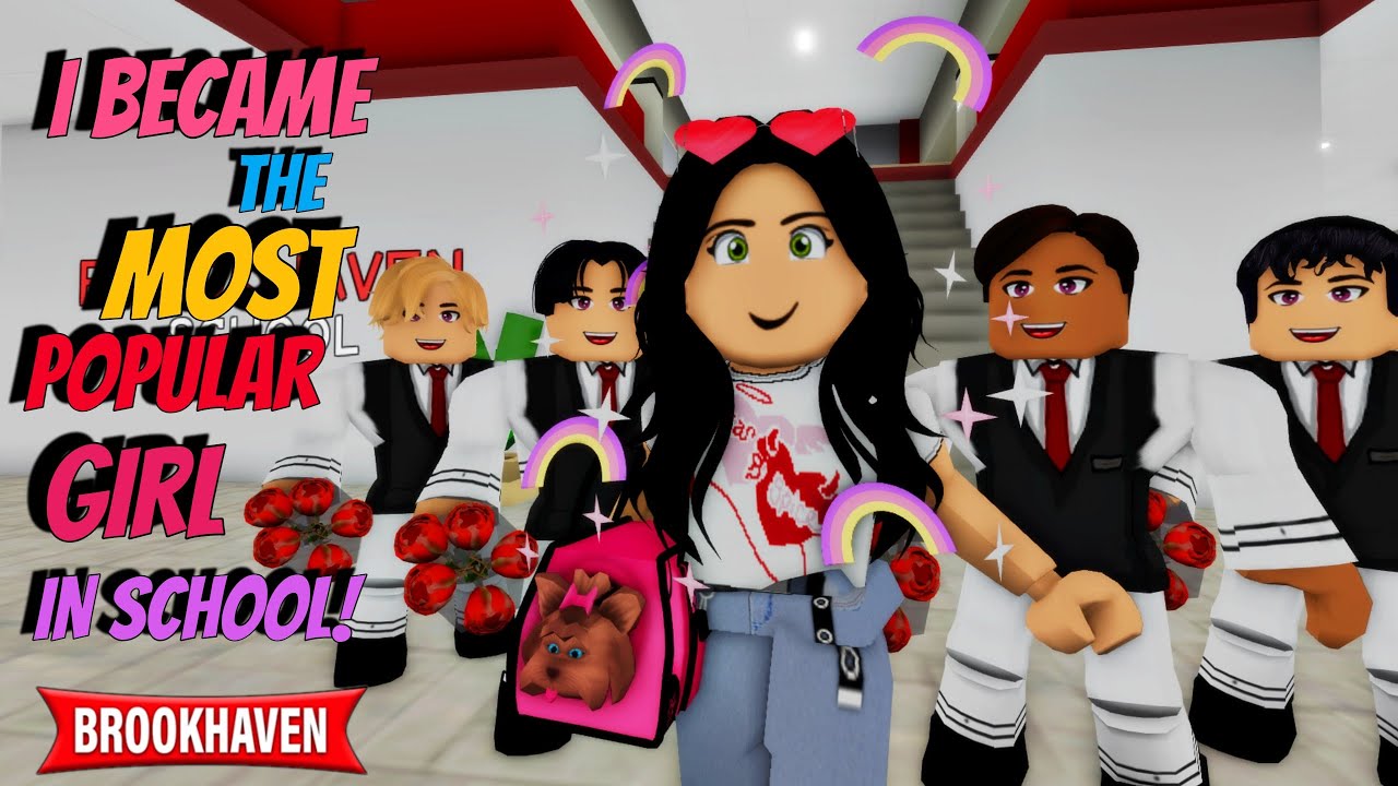 I Became The Most Popular Girl In School!! | ROBLOX BROOKHAVEN 🏡RP VOICED  (CoxoSparkle)