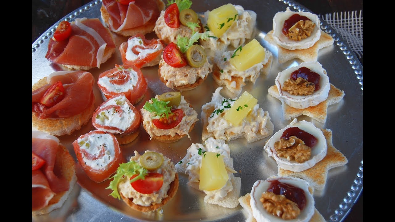 5 canapés fríos muy fáciles