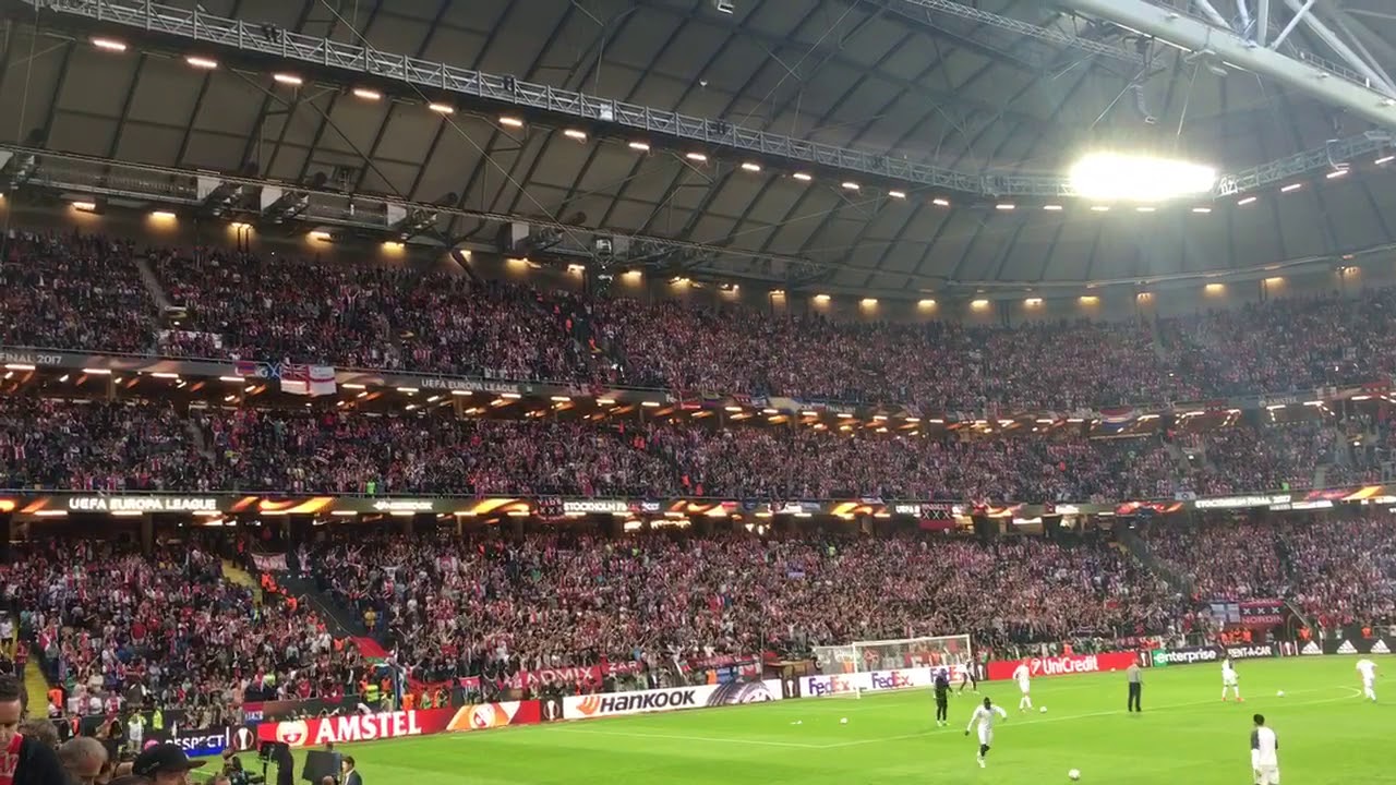 Ajax fans singing Bob Marley's three little birds