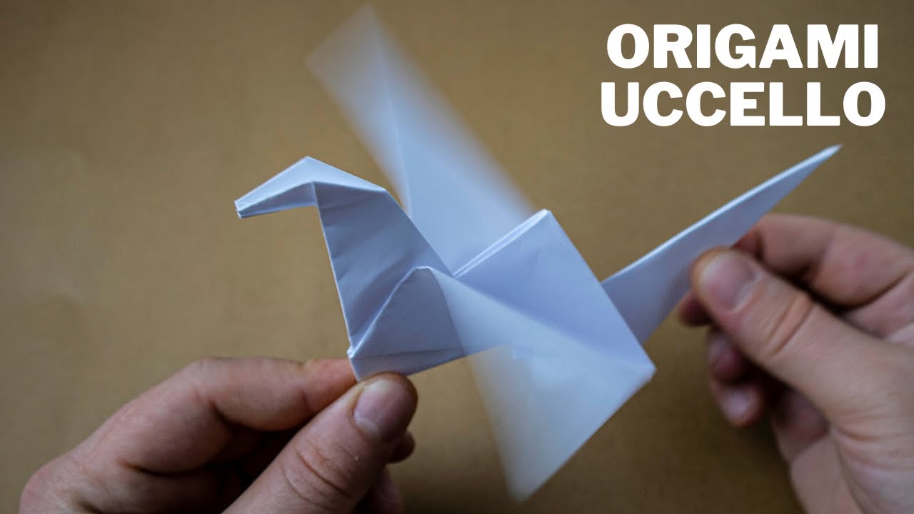 Come fare un uccello origami?  - L'arte di piegare la carta. (facile)