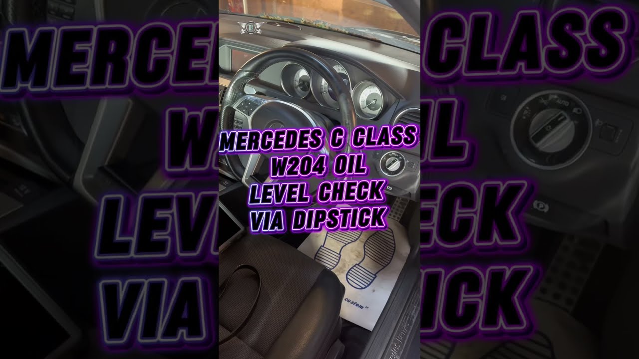 👉🏻 проверка уровня масла с помощью щупа Mercedes C180 W204 2008-2014 #сделай сам #уровеньмасла #щуп