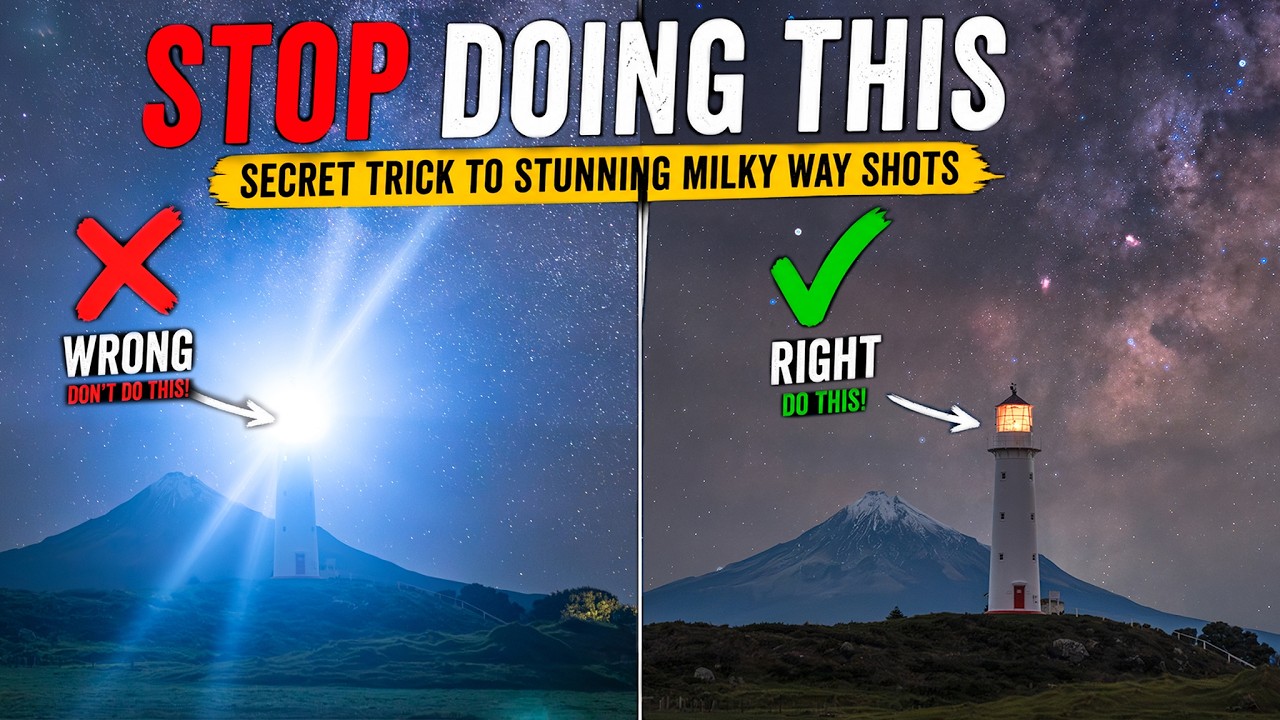 Secret trick to creating stunning Milky Way shots with Lighthouses