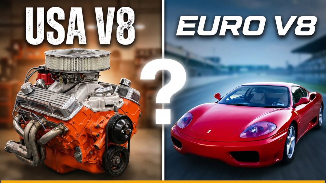 Почему V8 так круто звучит🤔И в чём разница между плоским и перекрёстным коленвалом.