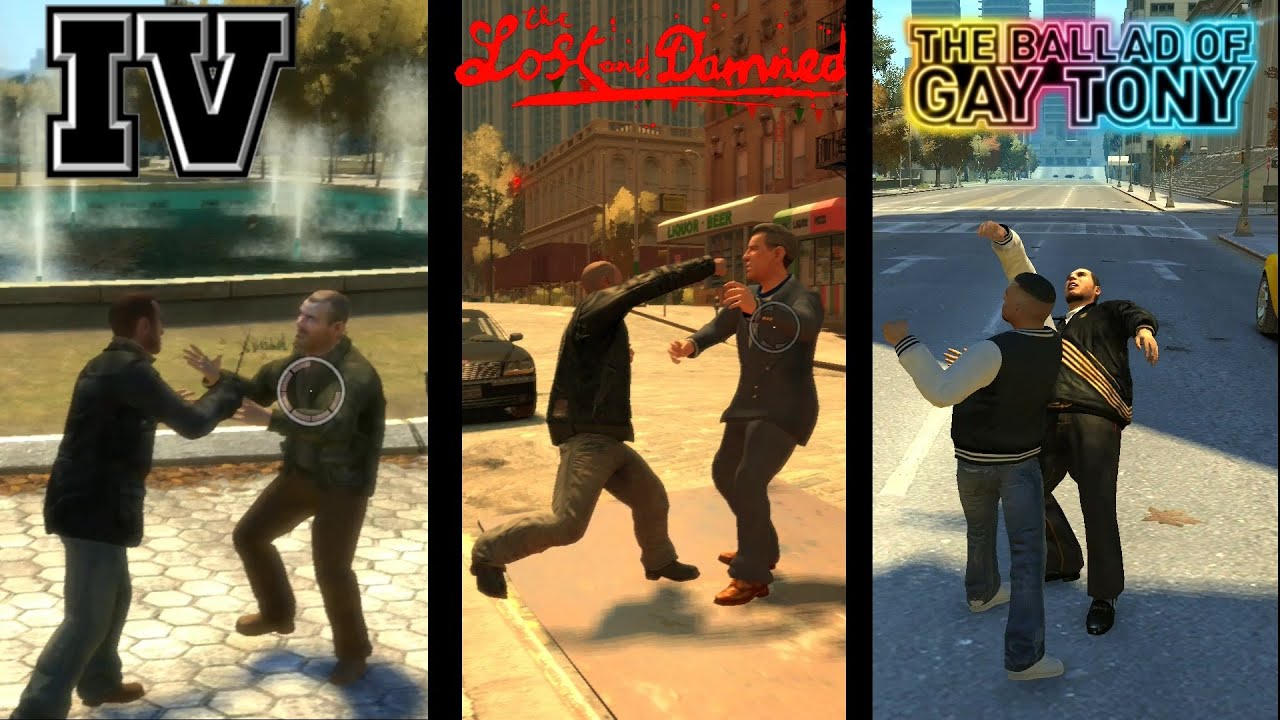 GTA IV &mdash; Сборник боевых приёмов, комбо и нокаутов №2 [1080p]