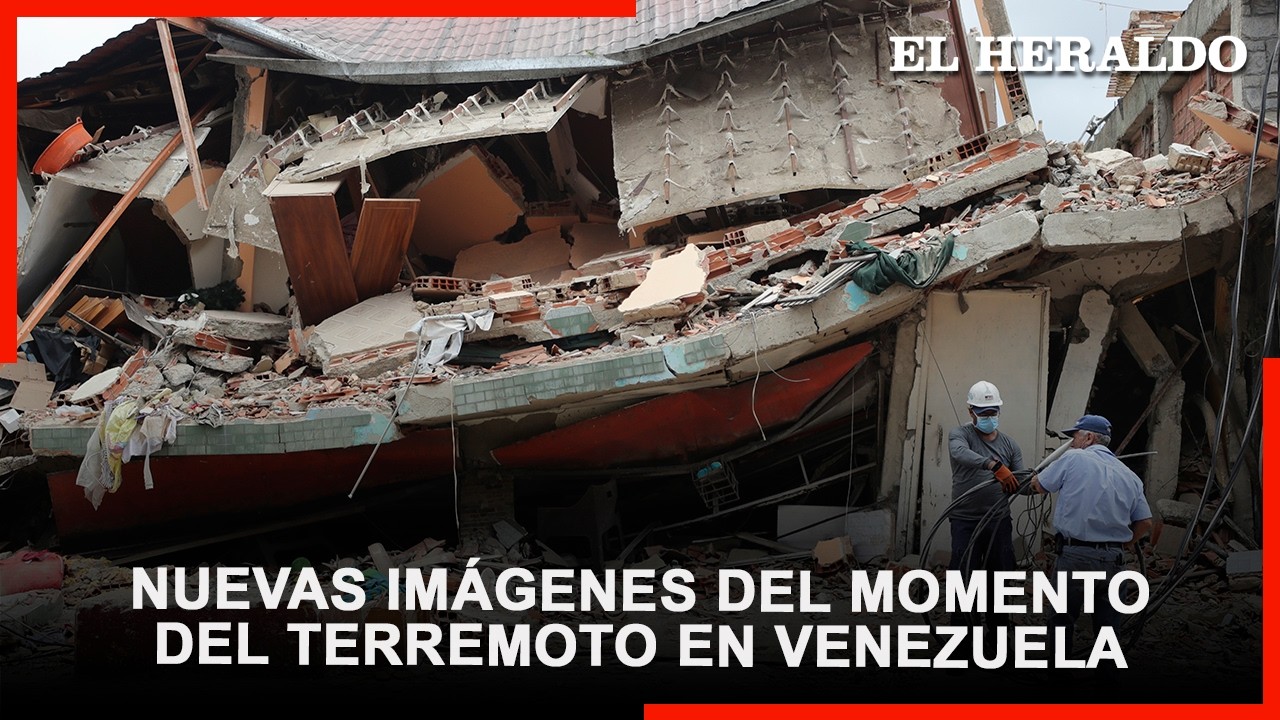 Nuevas im&aacute;genes del momento del terremoto en Venezuela