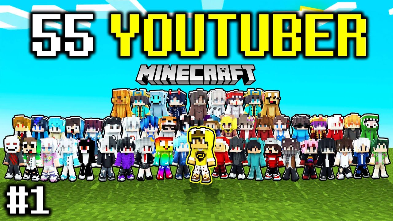 MEGA SMP Tập 1: 55 Youtuber C&ugrave;ng Nhau Sinh Tồn Với Thử Th&aacute;ch Cực Kh&oacute;