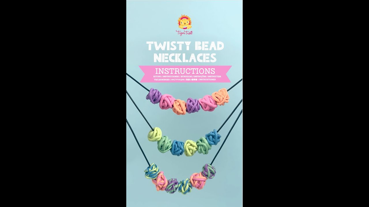Instructions for Twisty Bead Necklaces - Jewellery Design Kit by Tiger Tribe