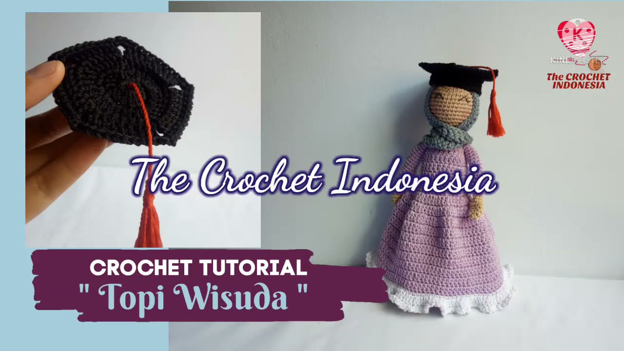 Topi Wisuda / Crochet Tutorial / Easy to Follow