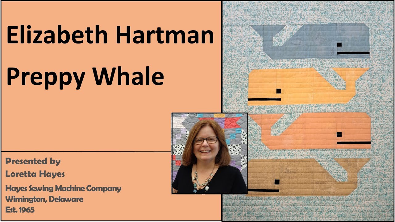 How to Piece Elizabeth Hartman Preppy Whale Pattern