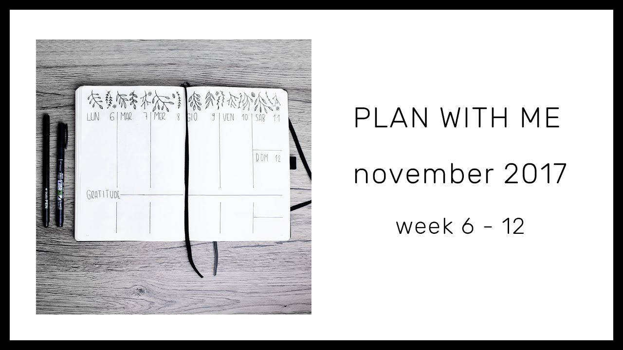 Plan with me &bull; November 2017 &bull; Weekly spread 6-12 November &bull; frai.OH