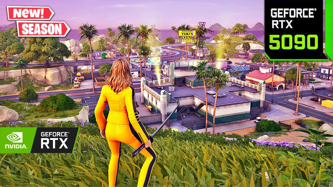 New Fortnite Chapter 7 Season 1 | 4K RTX 5090 Max Graphics + The Bride Skin Gameplay #fortnite