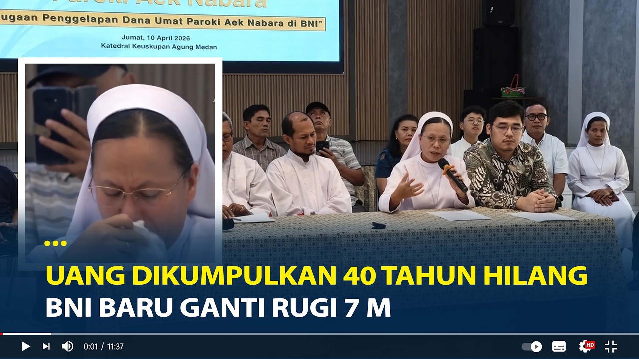 Tangis Suster Natalia Uang Gereja 28 M yang Dikumpulkan 40 Tahun Hilang, BNI Baru Ganti Rugi 7 M