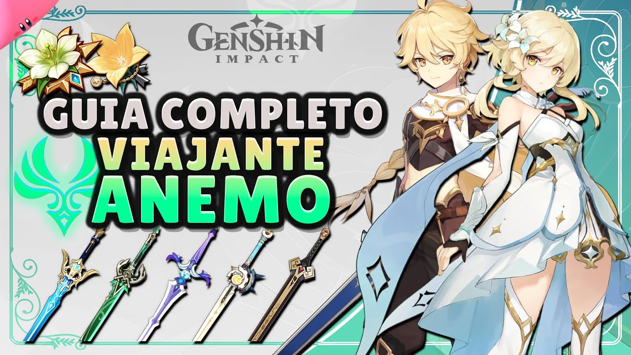O MELHOR e mais COMPLETO GUIA DO VIAJANTE ANEMO - C6 DO VENTI GRÁTIS Melhores Builds Artefatos Armas