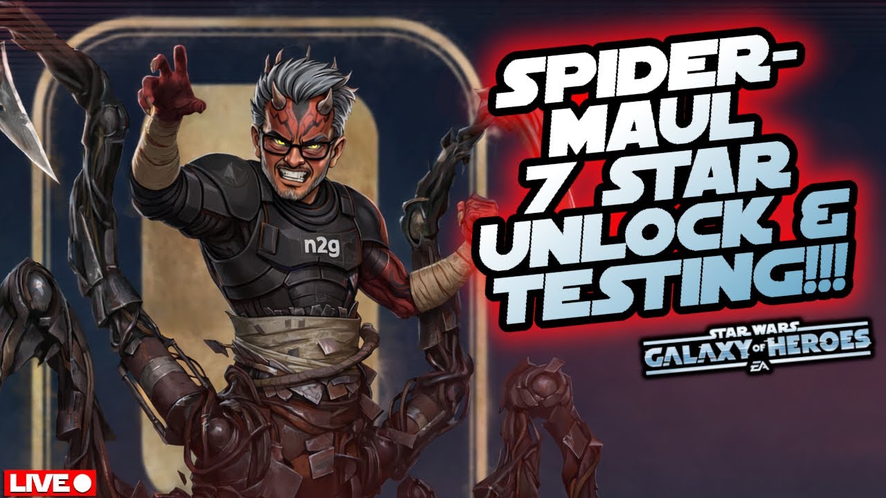 Maul (Hate-Fueled) 7 Star Unlock & Testing - SWGOH LIVE!!!