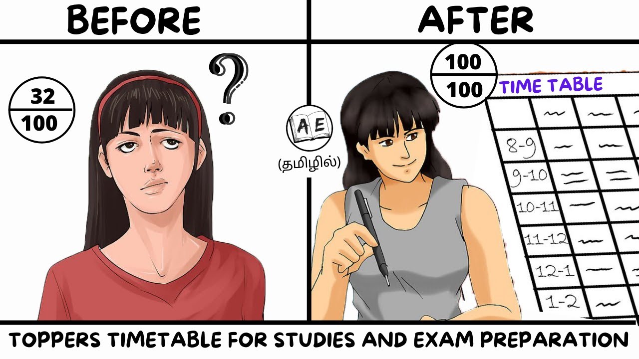 HOW TOPPERS MAKE TIMETABLE FOR STUDYING DURING EXAMS IN TAMIL| STUDY MOTIVATION | almost everything